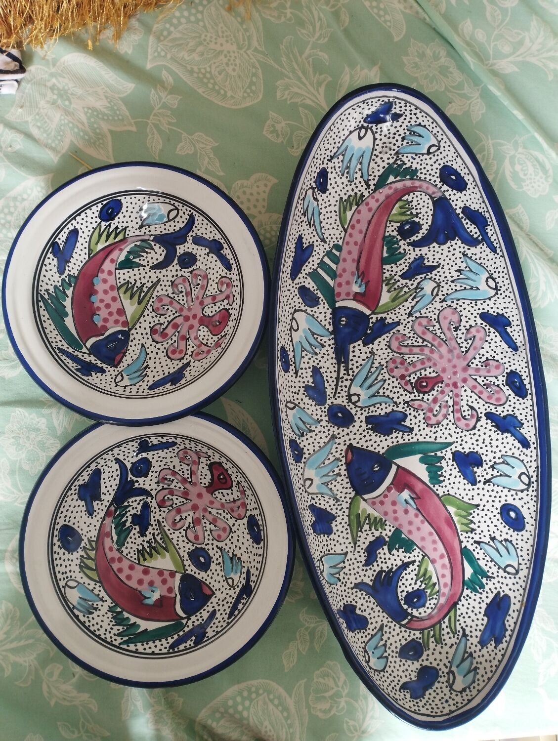 Hand-painted plates