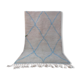 Carpet Beni Ouarain with Blue Diamond 100% wool 249 x 154 cm