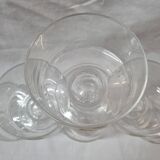 6 verres cristal, modèle New Line, 1980