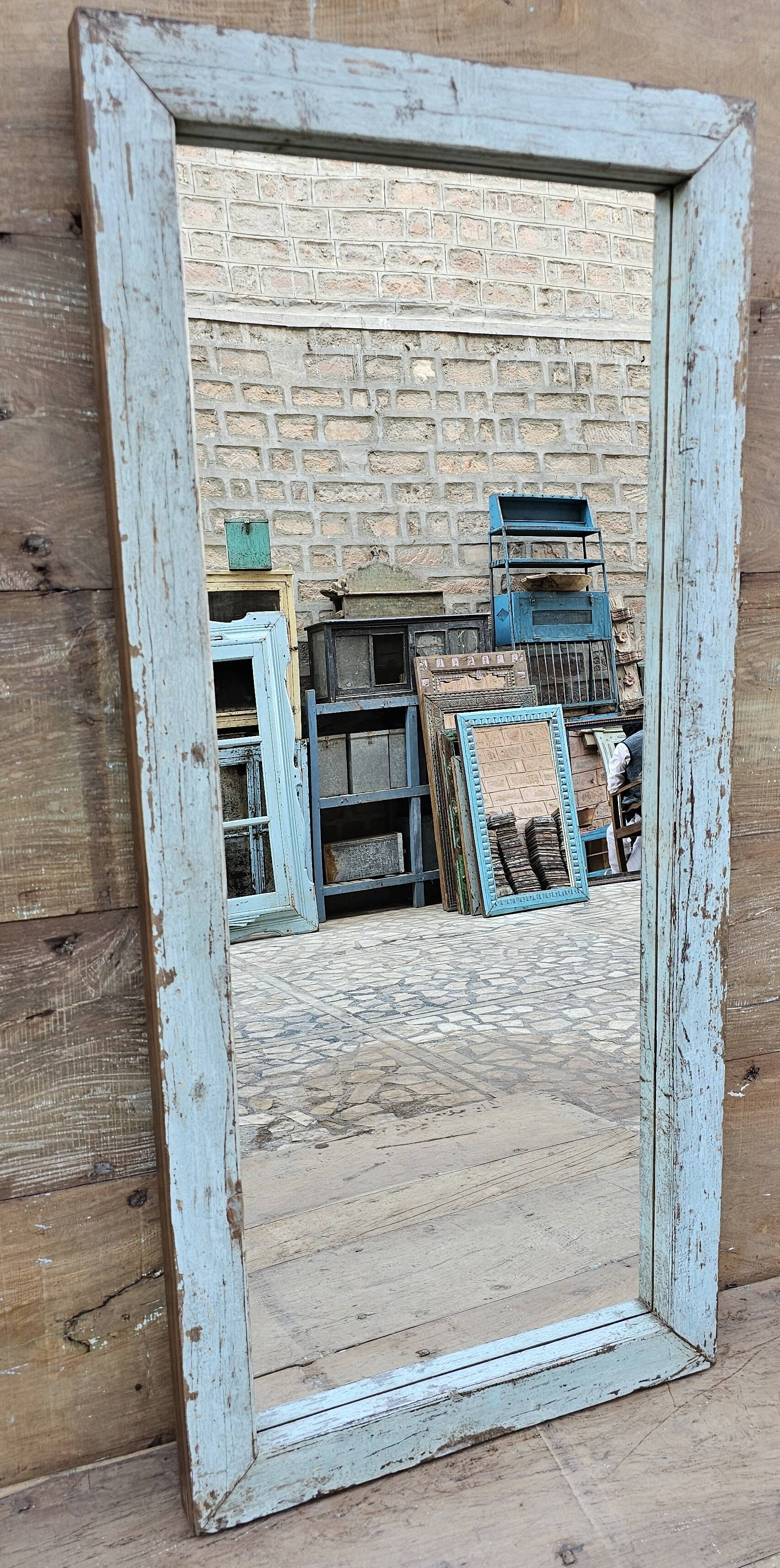 Teak mirror from Burma