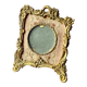 Metal gold colored picture frame brass