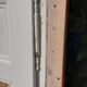 Pair of 19th-century cupboard doors and frame, woodwork