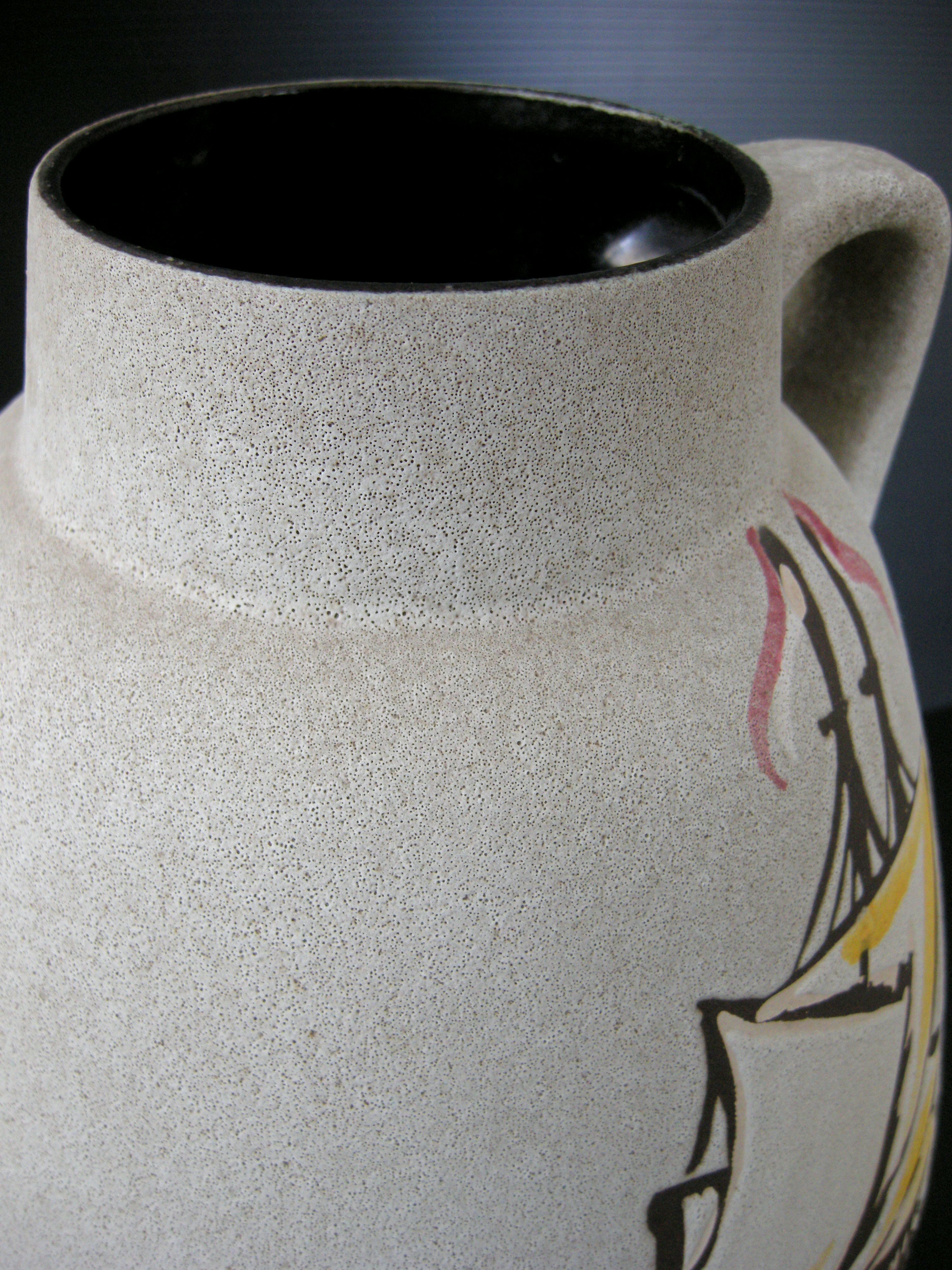 Vintage vase 1960 ceramic boats