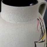Vintage vase 1960 ceramic boats