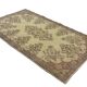 Vintage Turkish Carpet Floral Beige Brown 280 x 161 cm