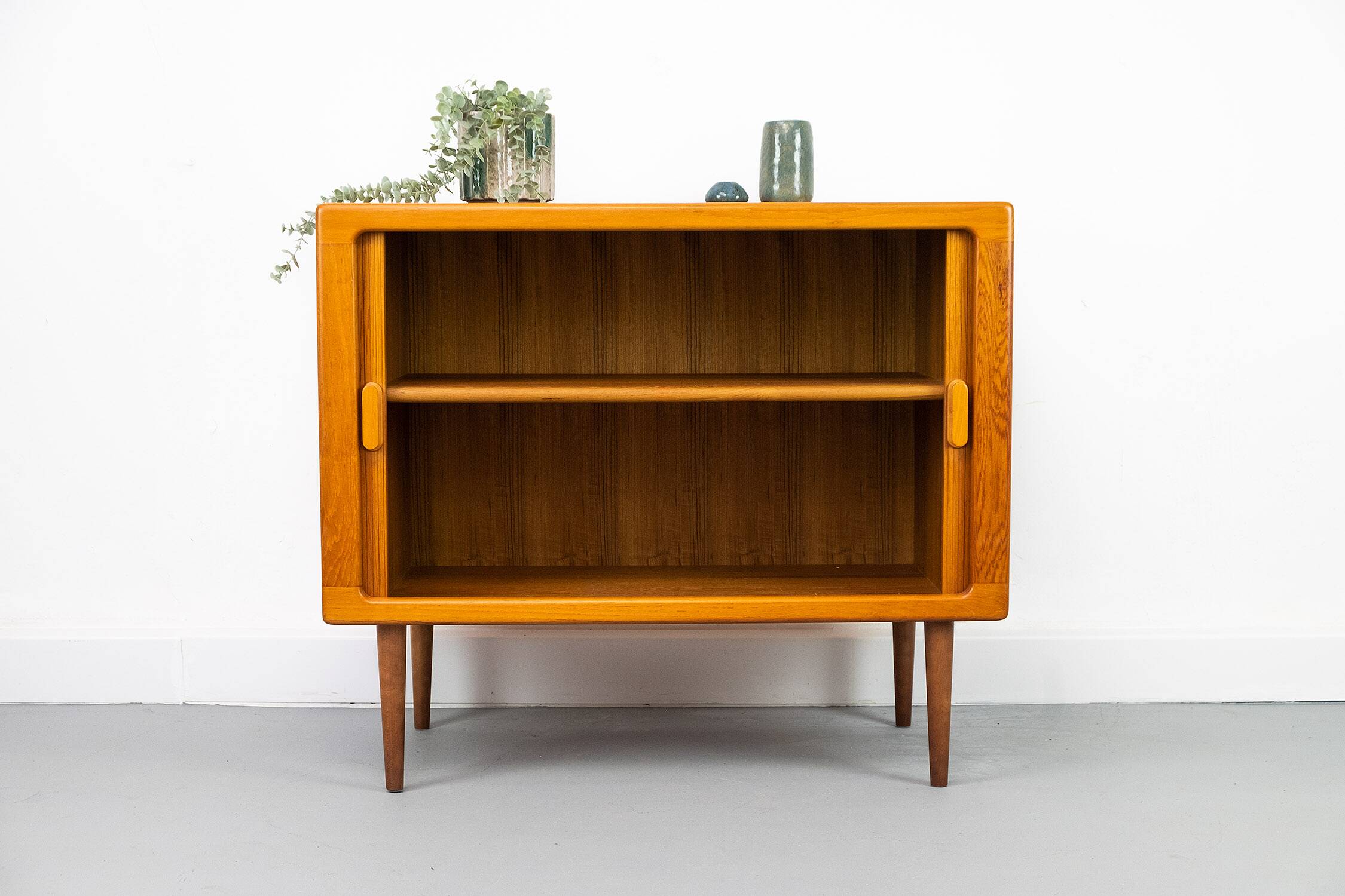 Danish Teak Sideboard with Tambour Doors from Dyrlund, 1970s