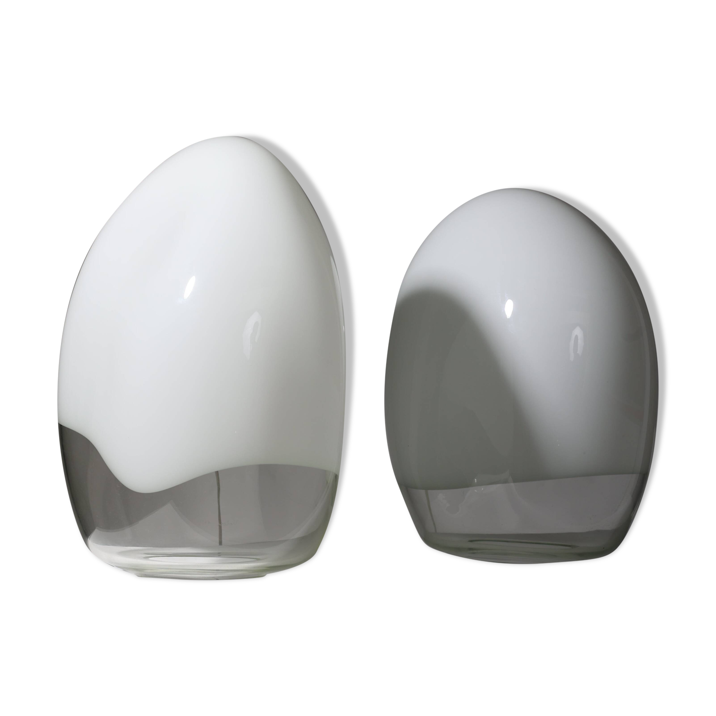 Pair of Nessa lamps in Murano glass, Gino Vistosi, 1970s