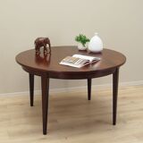 Round rosewood table, Danish design, 1970s, manufacturer: Omann Jun