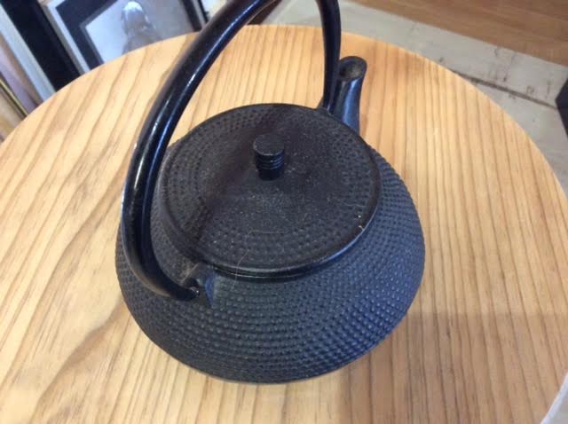 Cast iron teapot