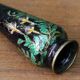Enameled vase, art nouveau, Limoges, Jules Sarlandie