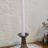 Vintage stoneware candlestick