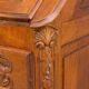 Louis XV style carved oak secretary 1930s