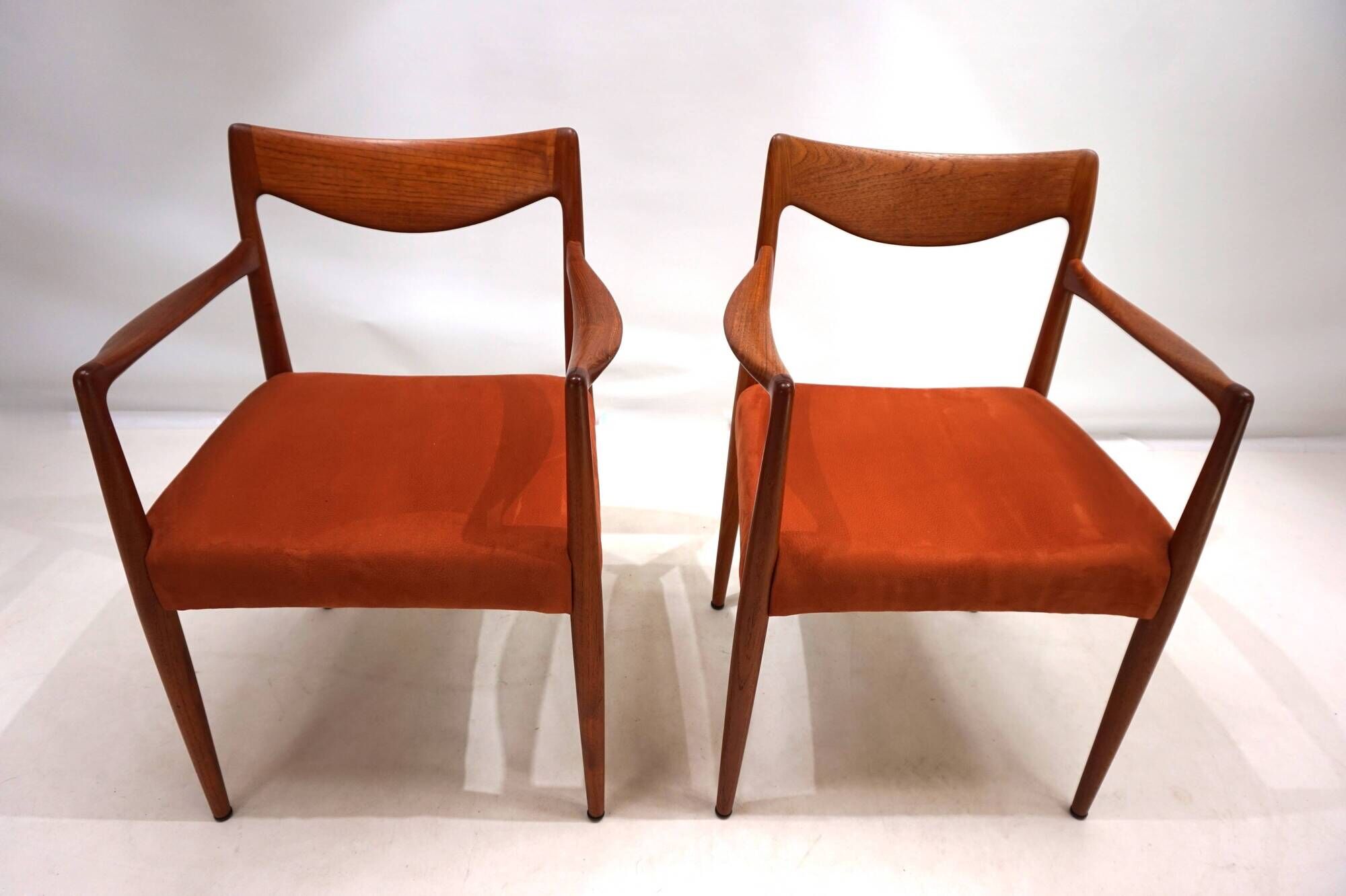 Set of 2 Gustav Bahus Bambi teak chairs by Rolf Rastad & Adolf Relling, 196