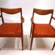 Set of 2 Gustav Bahus Bambi teak chairs by Rolf Rastad & Adolf Relling, 196