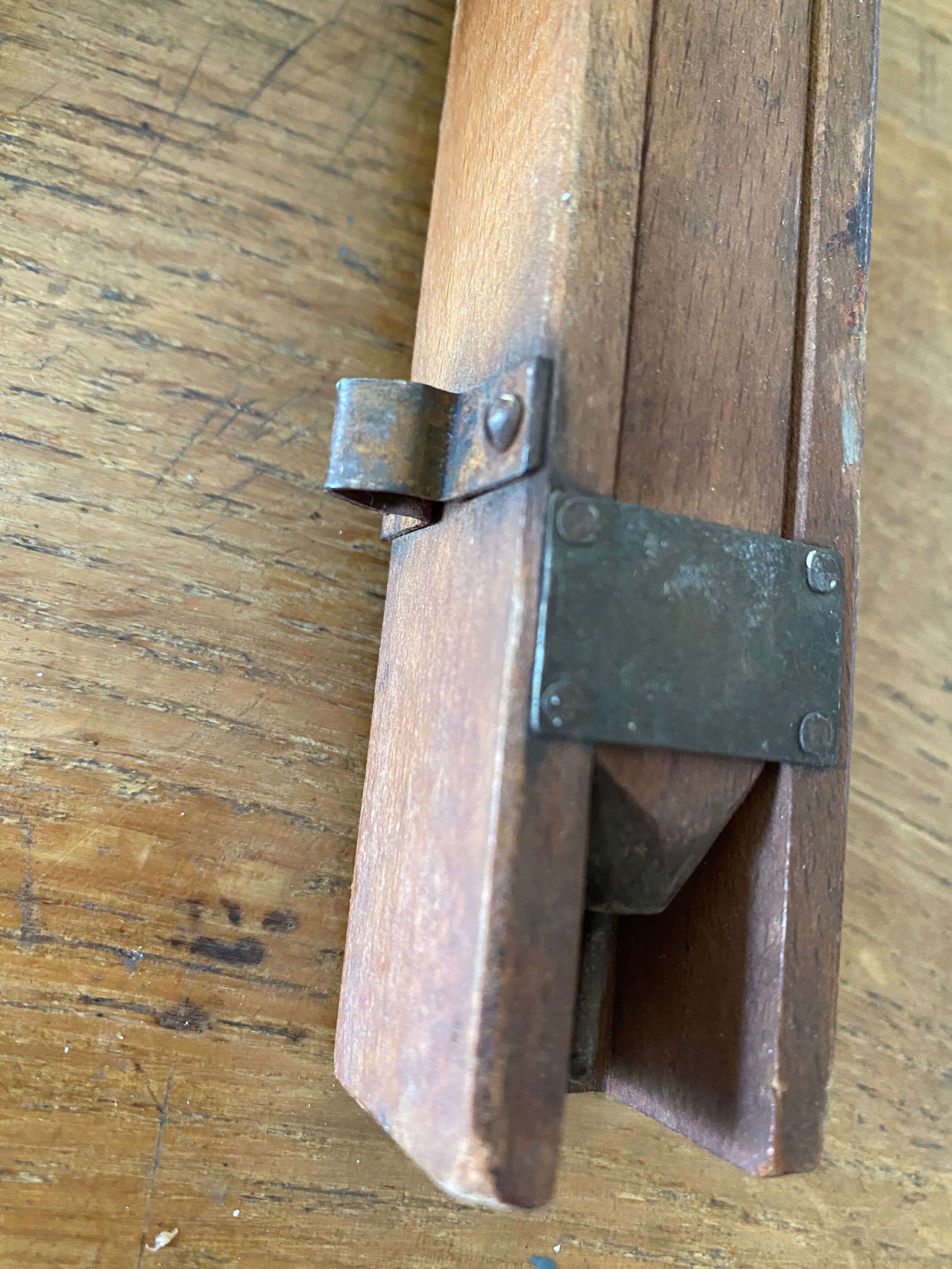 Old collapsible wooden painter's easel
