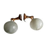 2 retro wall sconces