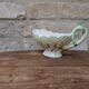 Ancienne saucière décor d'artichauds style barbotine