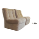 Chauffeuse Beka 1970 velours beige