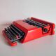 Olivetti Valentine red typewriter