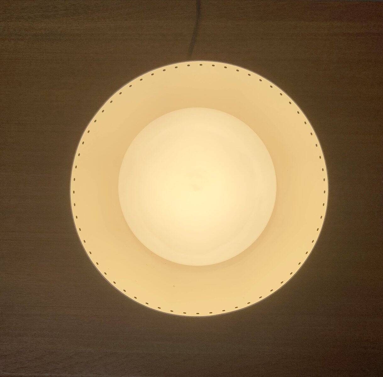 Mid-century German minimalist ceiling lamp by Bega.