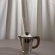 Silver-plated coffee and tea set with a wooden handle
