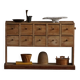 Danish apothecary cabinet in antique pine from the 19th century / Console, 1850–1880s