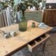 Farm table with 2 drawers
