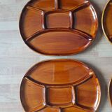 Set of 4 fondue plates - Saint Clément France