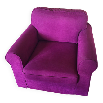 Purple armchair