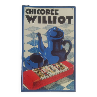 Chicorée Williot screen-printed advertising sheet