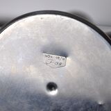 Pair of art deco candle holder in stainless steel 4 flammes, spain, 1970