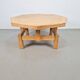 Rustic Brutalist Octagonal Oak Coffee Table by Pierre Chapo, 1960s