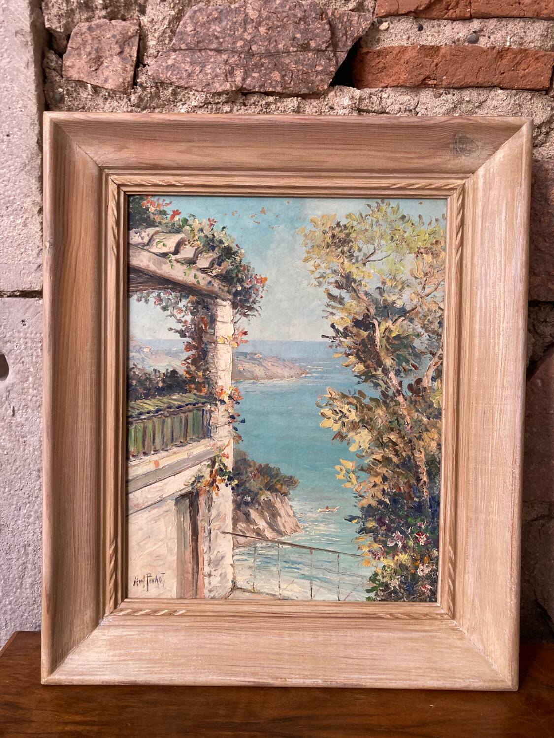 Mediterranean landscape signed N. Pichot