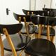 Set of 6 restored Luterma "banana" chairs