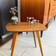 Table d'appoint vintage en bois et pieds compas