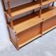 Vintage wooden bookshelf library