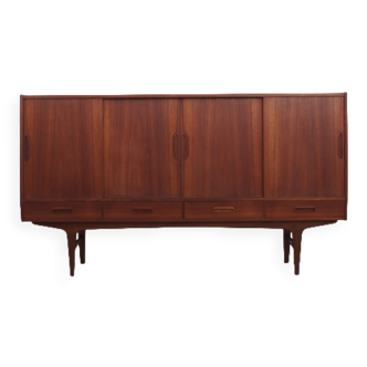 Teak highboard, Danish design, 1960s, designer: Børge Seindal, manufacturer: Westergaard