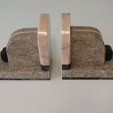 Pair of Art Deco marble bookends from the 1930s