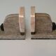 Pair of Art Deco marble bookends from the 1930s