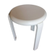 White Lucchese tripod stool - 1970s - Made in Italy