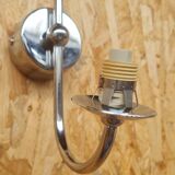 Pair of ball and chrome wall lights