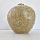 Vintage ceramic stoneware vase 1950 signed gv art deco height 23 cm diameter 22 cm