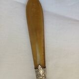 10 antique horn and steel knives