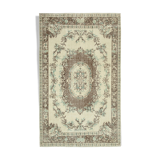 Anatolian Handwoven One-of-a-Kind 1980s Beige Rug 182 cm x 290 cm