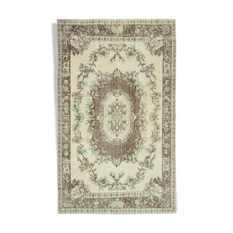 Tapis anatolian 1980s beige rug 182 cm x 290 cm