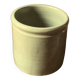 Gray beige glazed stoneware pot