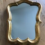 Old mirror, wooden, gilded