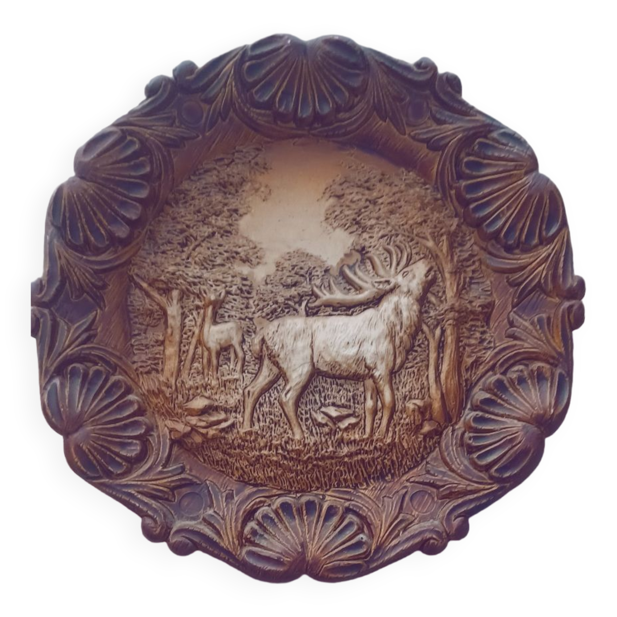Assiette murale en résine