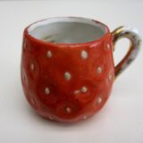 Small antique porcelain cup "strawberry"