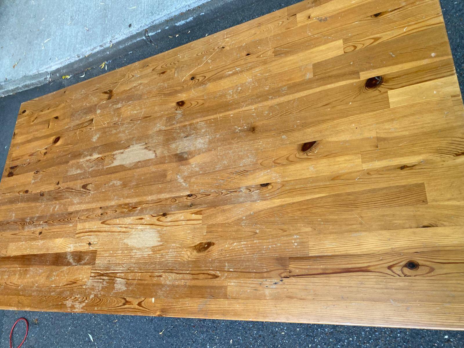 Table / Desk 150x80 cm in solid pine with detachable legs